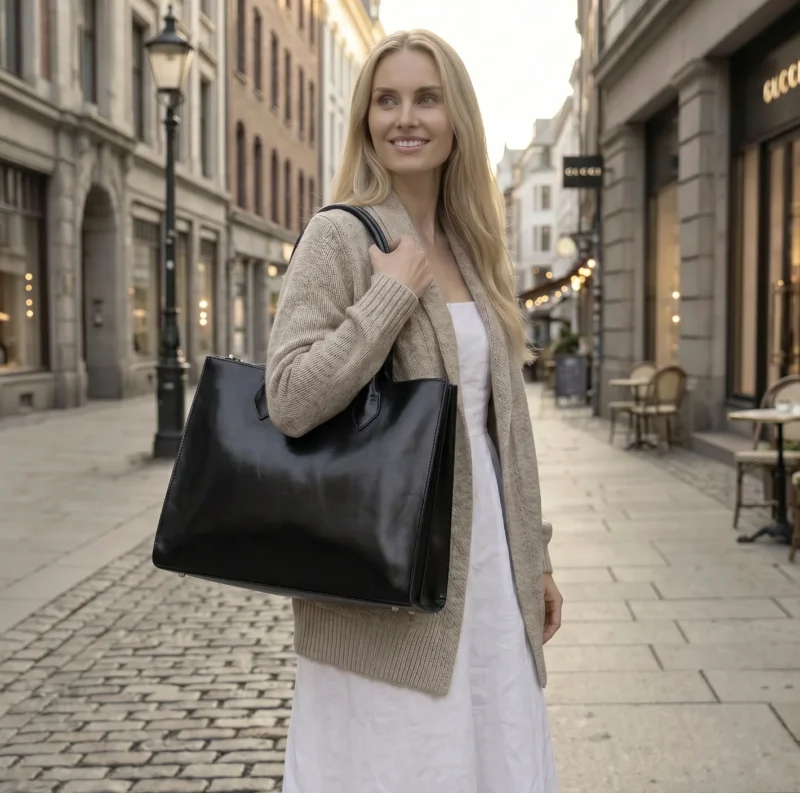 Schultertasche Ora Big - Schwarz