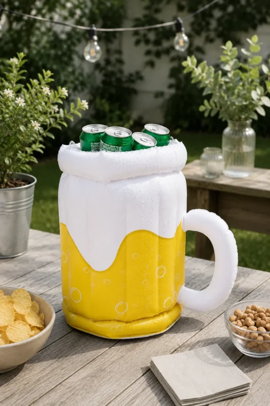 Kühler für Getränke - Aufblasbarer Bierkrug