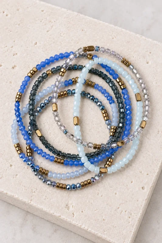Armband Merle – Blau-Mix 1 Stk.