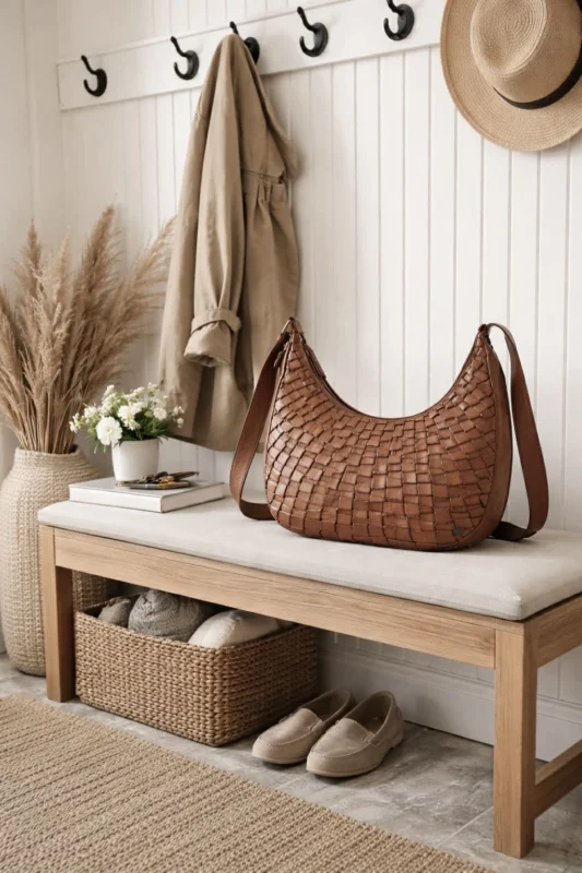 Warsaw Schultertasche - Vintage Cognac